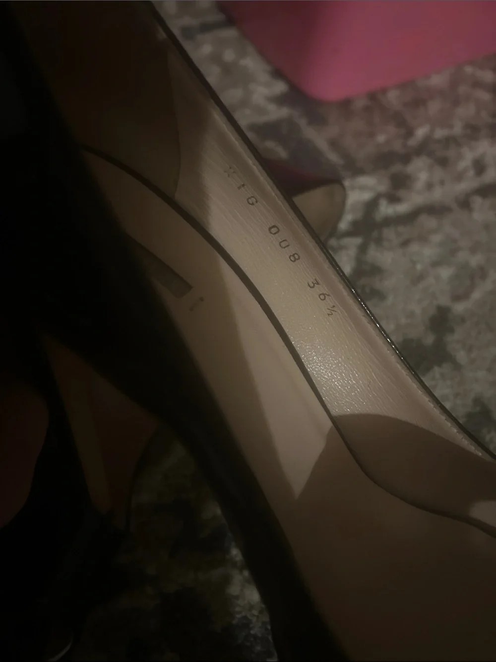 Giorgio Armani Black Peep-Toe High Heels Y2K